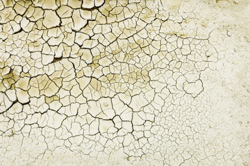 Drought background. Dried soil.