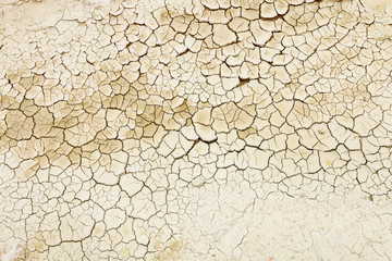 Drought background. Dried soil.