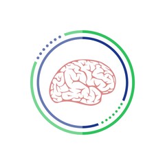 App icon brain, Brain button