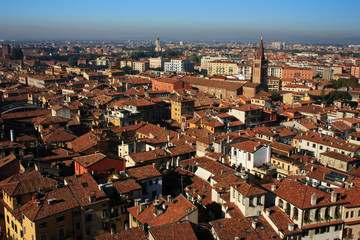 Fototapeta na wymiar Panorama of the ancient city of Verona
