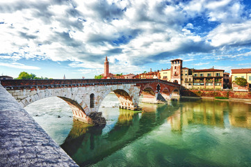 Obraz premium Paesaggio di Verona