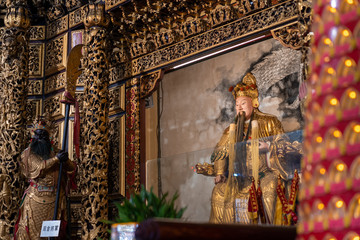 Taiwan February 25 2019. inside of Wenwu temple in Sun Moon Lake this place is famous tourist spot,Yuchi Township, Nantou County.