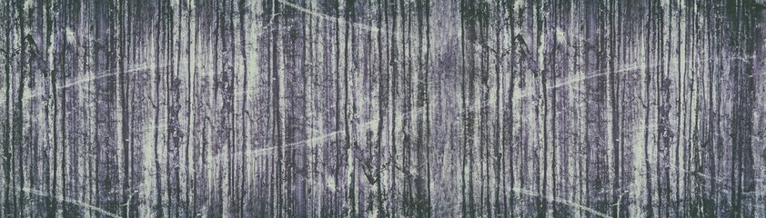 Obraz premium Wide grunge retro background. Old stained and scratched concrete wall panorama. Faded vintage texture