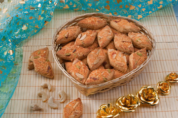 indian snacks on a plate