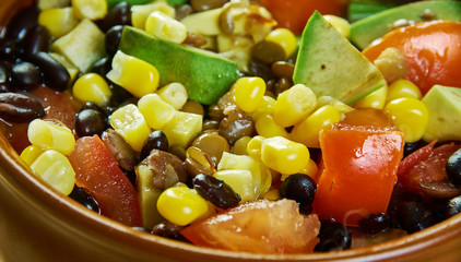 Black Bean Lentil Taco Soup