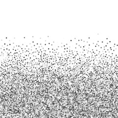 Round silver glitter luxury sparkling confetti. Sc