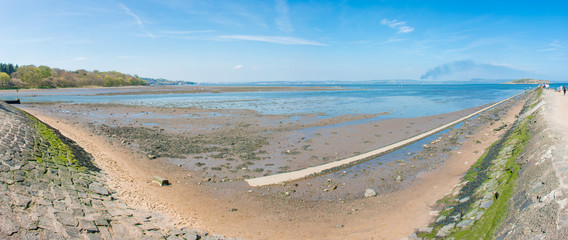 Cramond Foreshore Promenade Edinburgh Scotland Landscape Panorama 