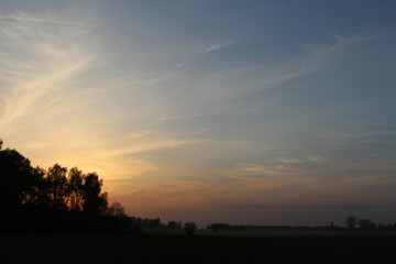 Sunset in the field 5