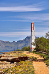 Obraz premium Detail Of An Old Range Light Tower