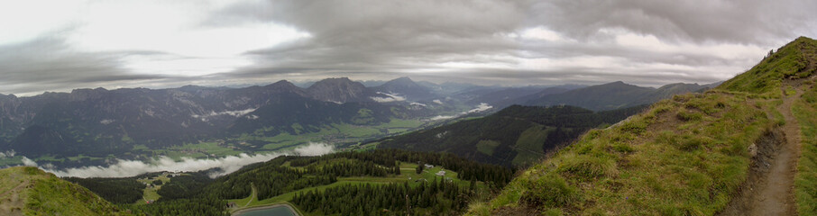 Panorama vom Berg