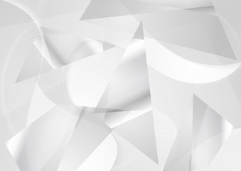 Grey hi-tech abstract polygonal background