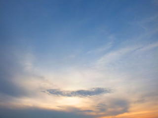 Naklejka na ściany i meble Blue sky in the evening.