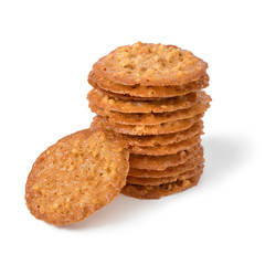 Stack of traditional Kletskop cookies