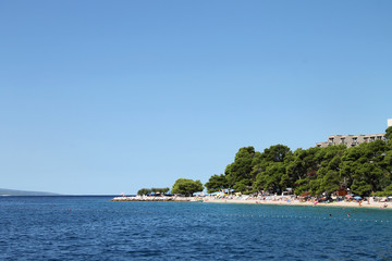 Fototapeta premium Beautiful beach in Brela , Croatia