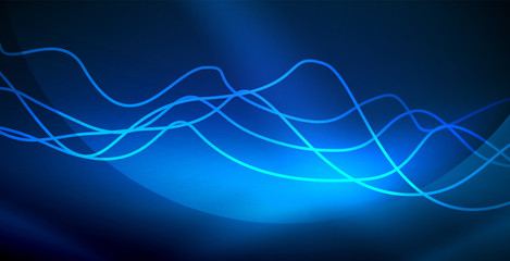Neon wave background