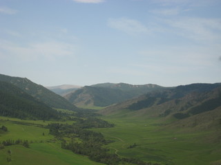 Chike-Taman pass in Altai mountains