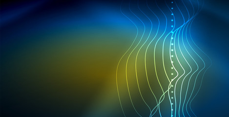 Neon wave background