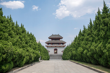 Obraz premium Buddhist temple building in Yunnan, China