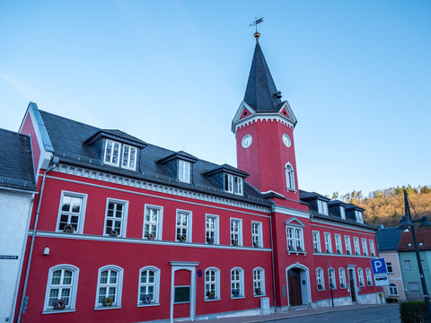 Rathaus von Berga in Th&uuml;ringen
