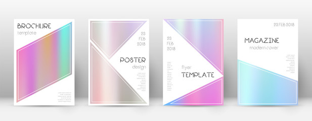 Fototapeta premium Flyer layout. Triangle wonderful template for Broc