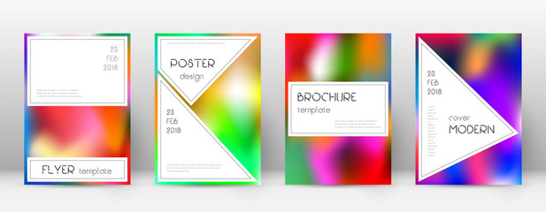 Fototapeta premium Flyer layout. Stylish cute template for Brochure, 