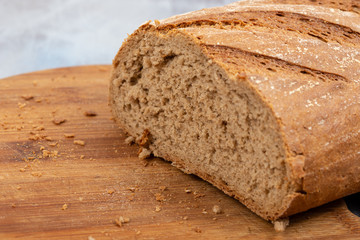 Whole Chrono Bread Isolated Above White Background