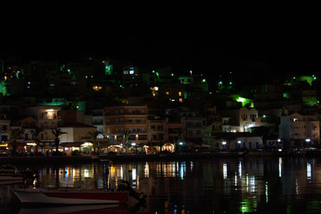 Fototapeta na wymiar City at night - seaside