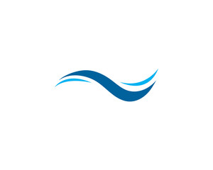 Water Wave Icon Logo Template vector design 