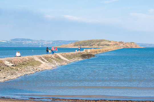 Cramond Foreshore Promenade Edinburgh Scotland Landscape Panorama 