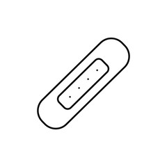 Medical plaster line icon
