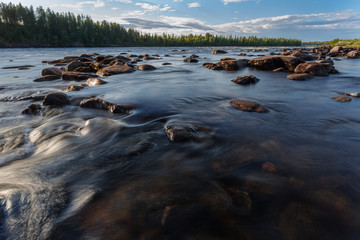 Northern cold river