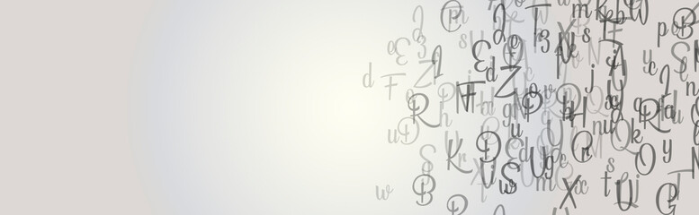 bachground with letters