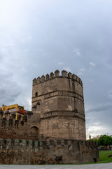 Fototapeta na wymiar Antigua muralla defensiva de la ciudad de Sevilla, España