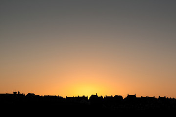 Lerwick Shetland Sunrise Silhouette