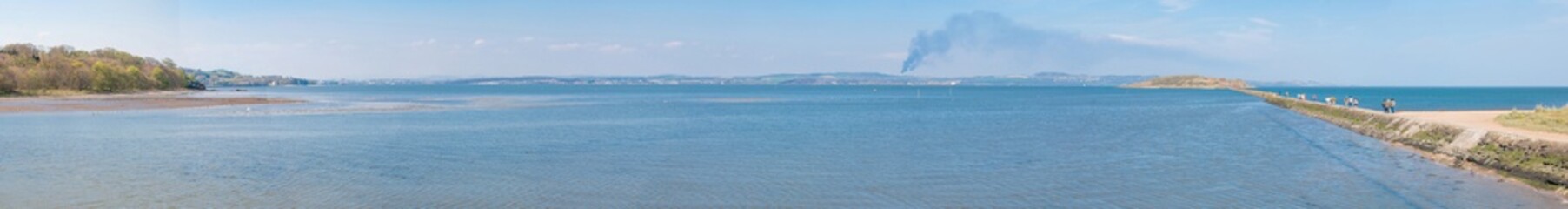 Cramond Foreshore Promenade Edinburgh Scotland Landscape Panorama 