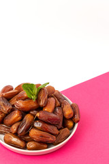 Dates fruits,with mint for Ramadan