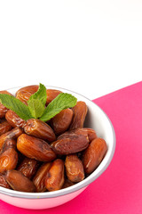 Dates fruits,with mint for Ramadan
