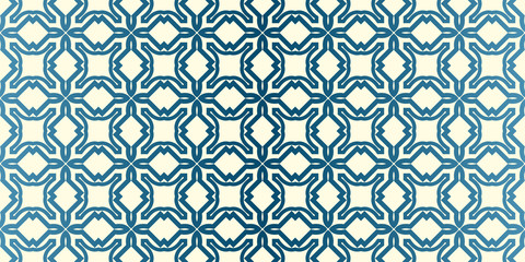 Vector Seamless Traditional Geometric Patterns In Pastel Colors. Endless Texture Can Be Used For Paper Or Scrapbooking. Blue oatmilk color