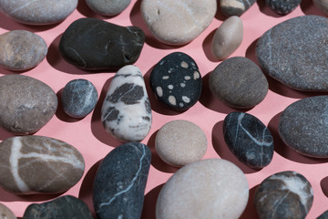 pleasant gift from holiday. close up photo. the strength of stones