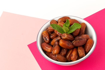 Dates fruits,with mint for Ramadan