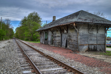 Fototapeta na wymiar Old Railroad Station