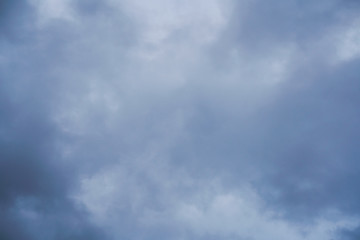 Sky clouds in the evening