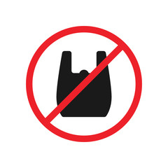 say no to plastic bag red prohibition sign. say no to plastic bag pollution. save environment and ecology of earth. zero waste eco icons. go green eco friendly environment concept.