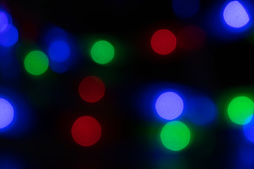 Bokeh lights on the background