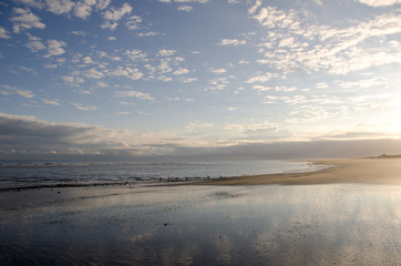 view to the north sea beach, island langeoog