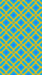 Ornate geometric pattern and abstract colored background