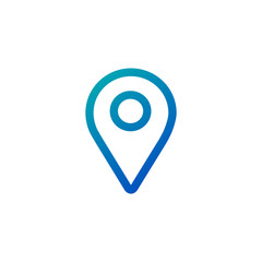 Map pointer, location pin. Navigation sign. vector illustration isolated on white background.