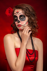 santa muerte makeup