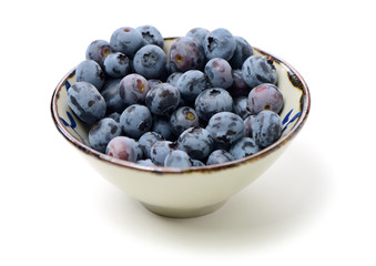 Blueberry on a white background