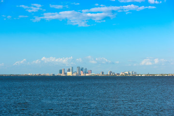 Downtown Tampa's skyscrapers seen from Vinoy Park